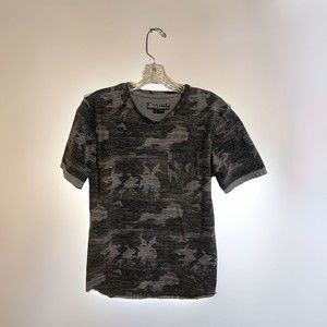 Distortion Gray Camo T-shirt Men's Size Small 100% Cotton